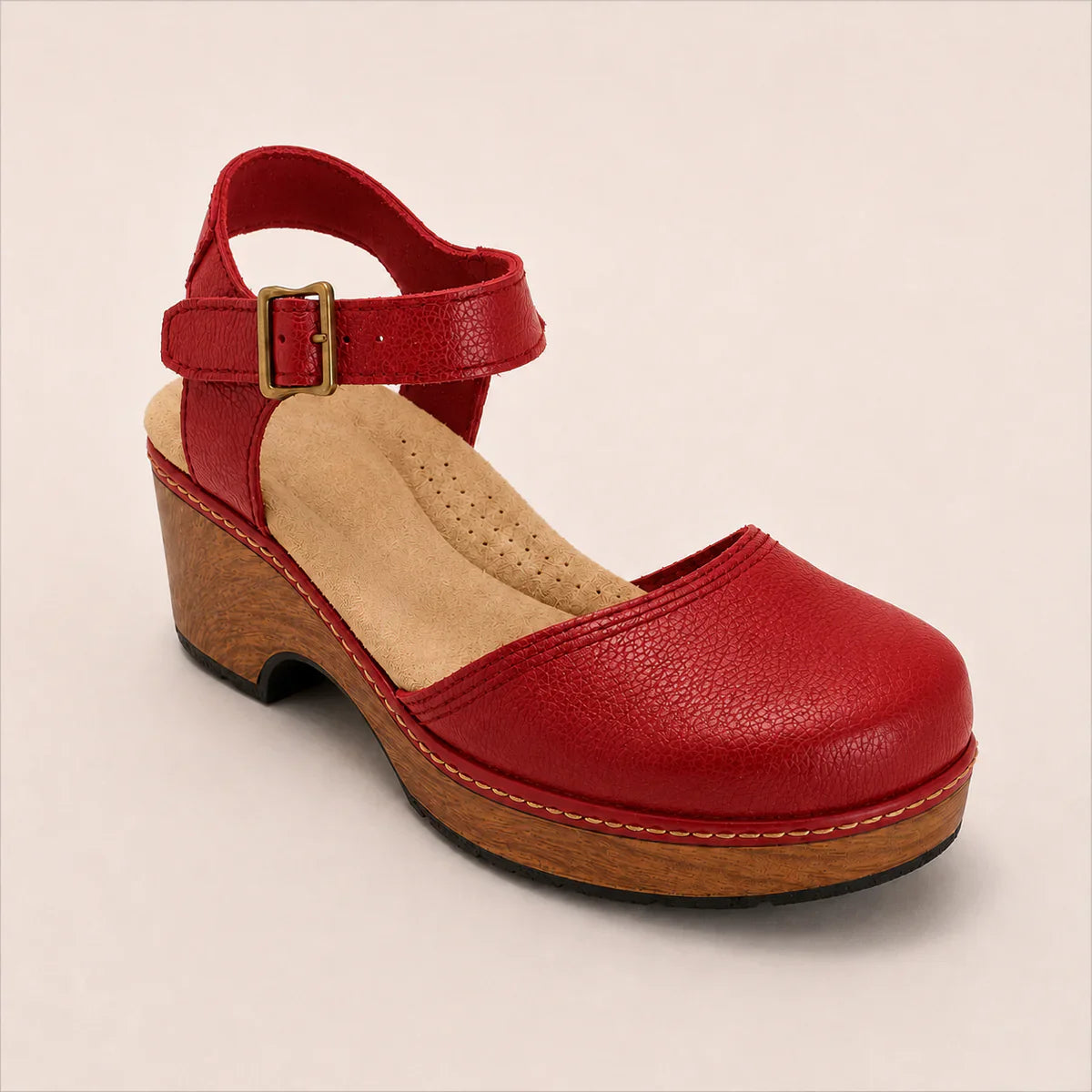 Women's Elegant Genuine Leather Platform Sandals