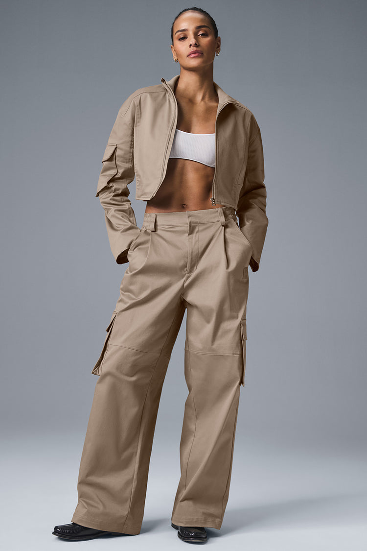 HIGH-WAIST NIGHT OUT CARGO TROUSER