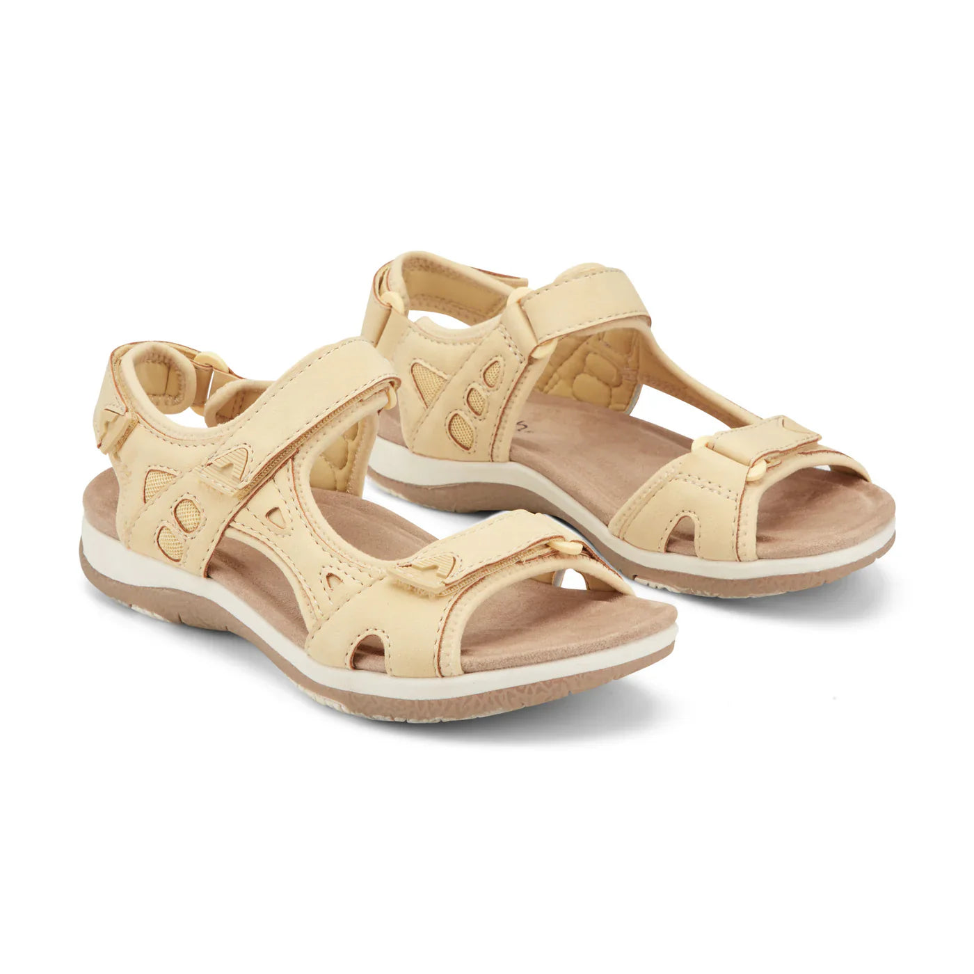 💝Last Day 50% OFF⭐Skylar Round Toe Lightweight Casual Flat Sandals, Pain-Relief Arch Support