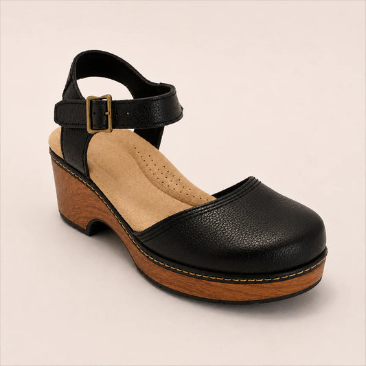 Women's Elegant Genuine Leather Platform Sandals