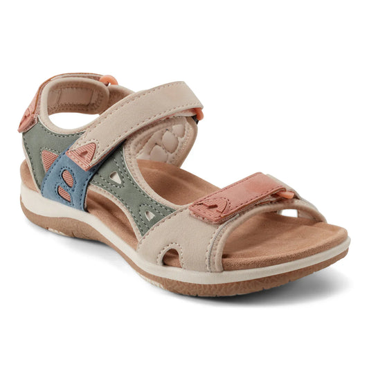💝Last Day 50% OFF⭐Skylar Round Toe Lightweight Casual Flat Sandals, Pain-Relief Arch Support