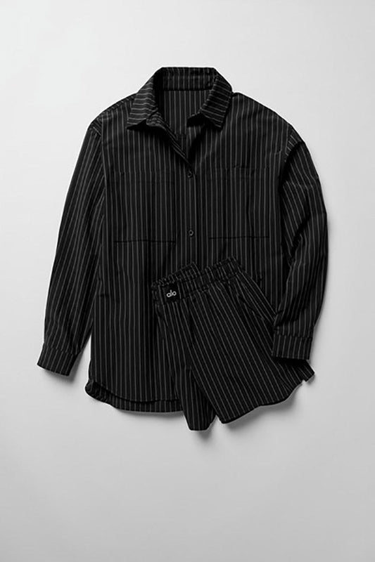 PINSTRIPE DAYLIGHT BUTTON DOWN LONG SLEEVE