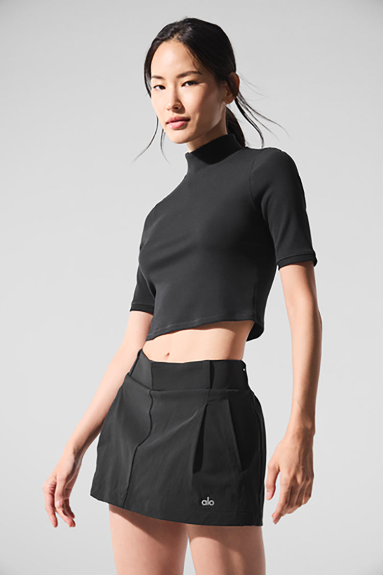 RIBBED MESH SECRET SHORT SLEEVE