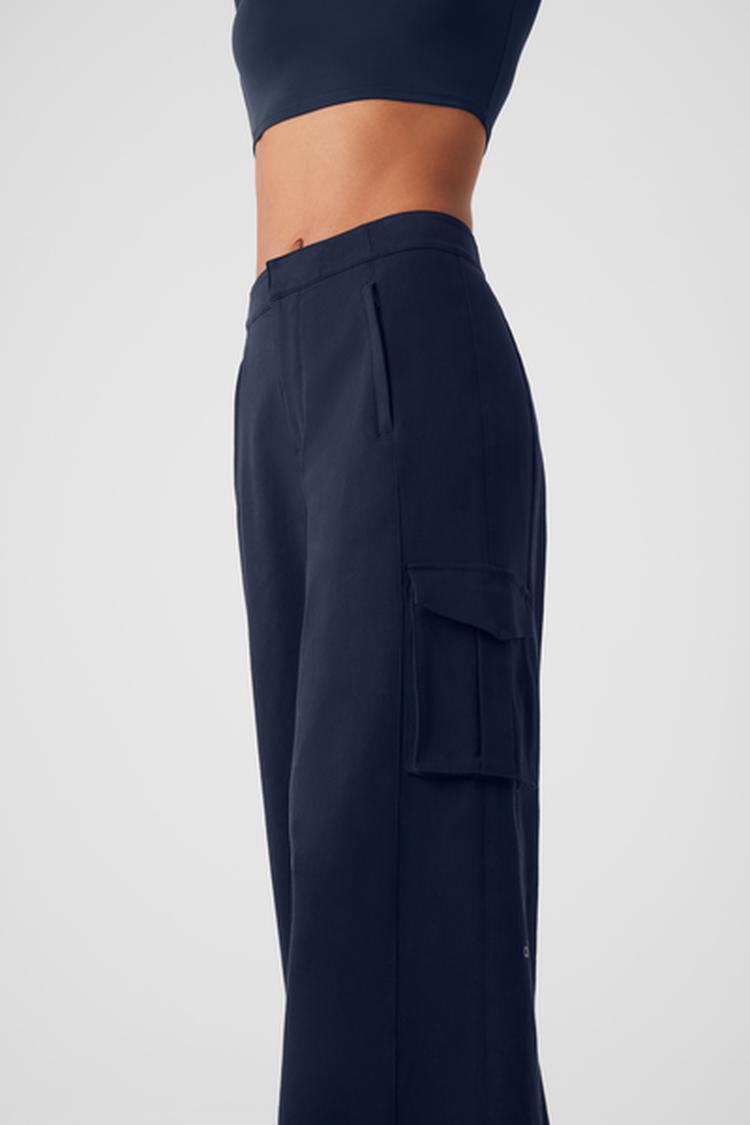 HIGH WAIST SHOW OFF CARGO WIDE LEG TROUSER (LONG)