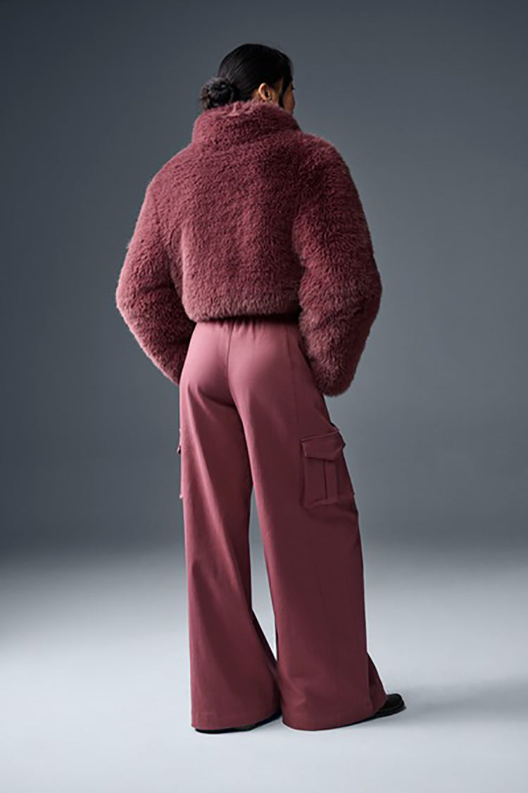 HIGH WAIST SHOW OFF CARGO WIDE LEG TROUSER (LONG)