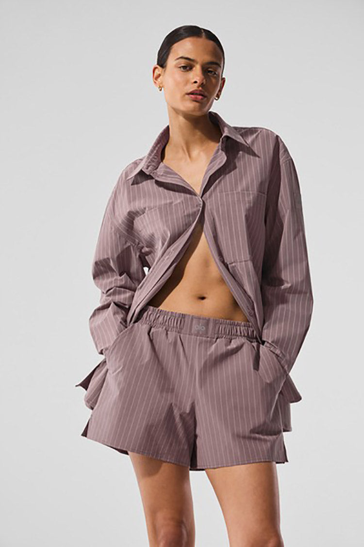 PINSTRIPE DAYLIGHT BUTTON DOWN LONG SLEEVE