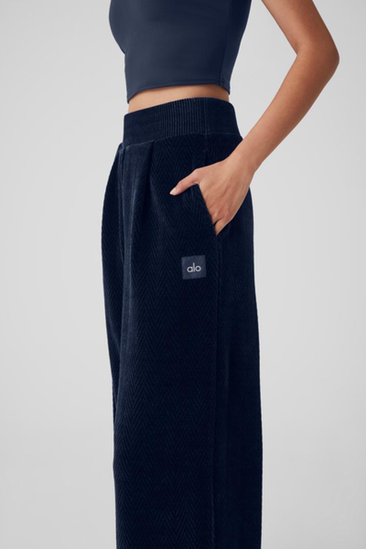 HIGH-WAIST COZY DAY WIDE LEG PANT