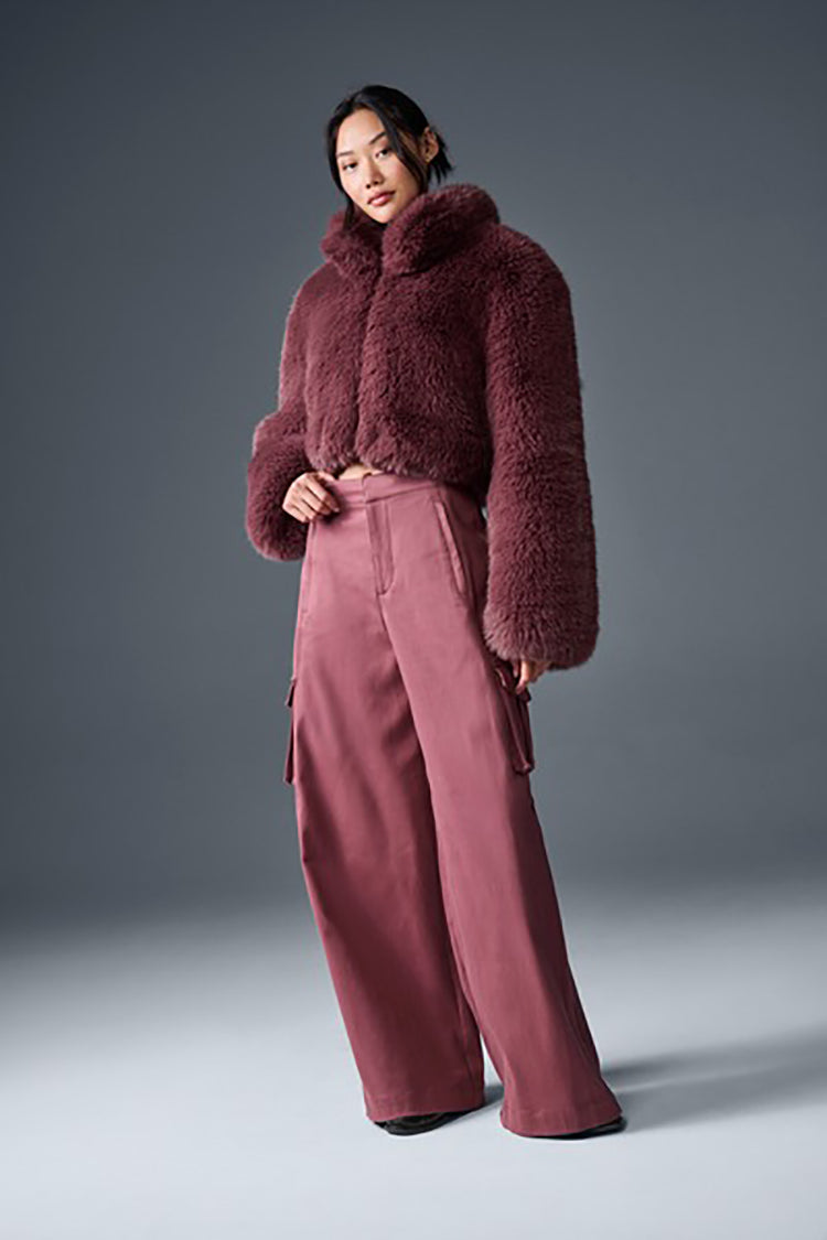 HIGH WAIST SHOW OFF CARGO WIDE LEG TROUSER (LONG)