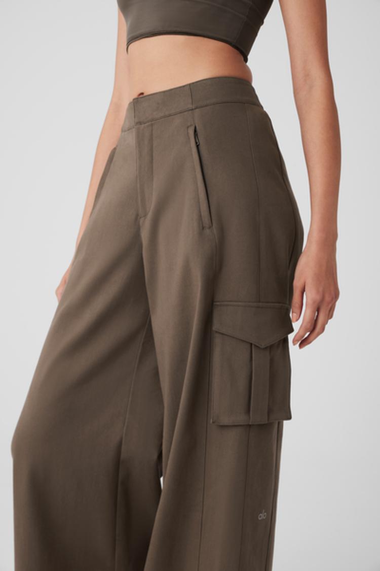 HIGH WAIST SHOW OFF CARGO WIDE LEG TROUSER (LONG)
