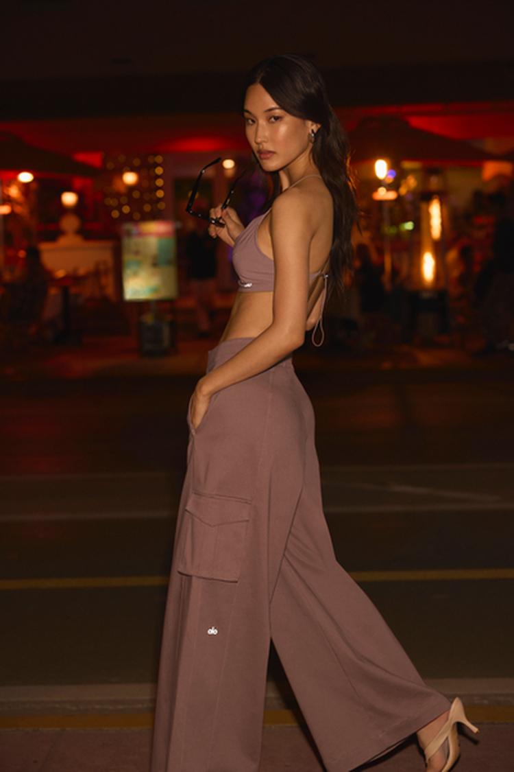 HIGH WAIST SHOW OFF CARGO WIDE LEG TROUSER (LONG)