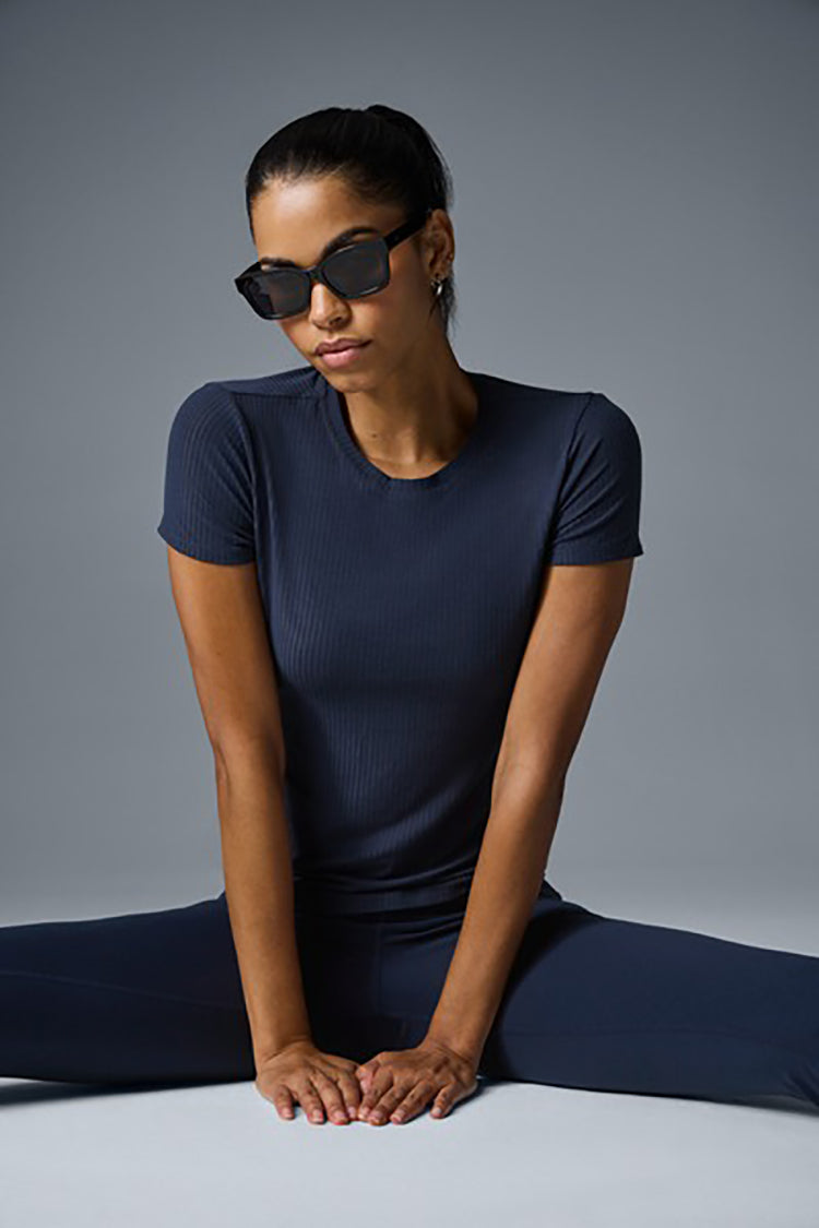 RIBBED SEA COAST TEE