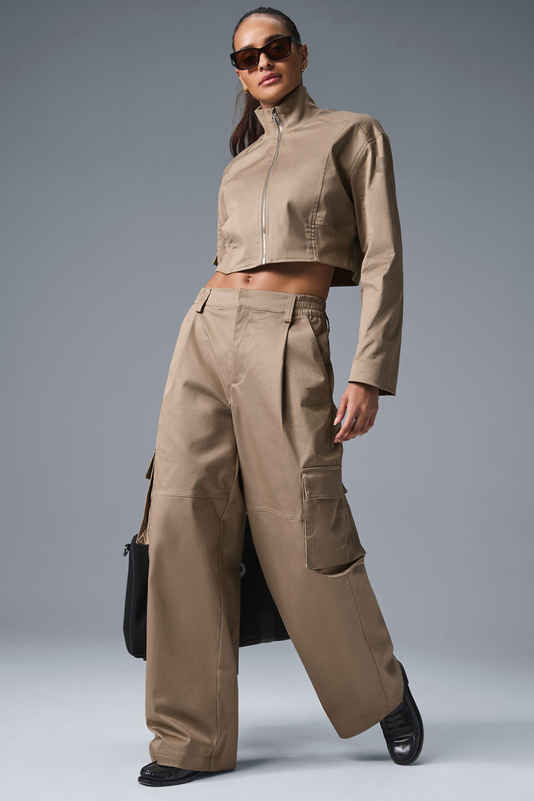 HIGH-WAIST NIGHT OUT CARGO TROUSER