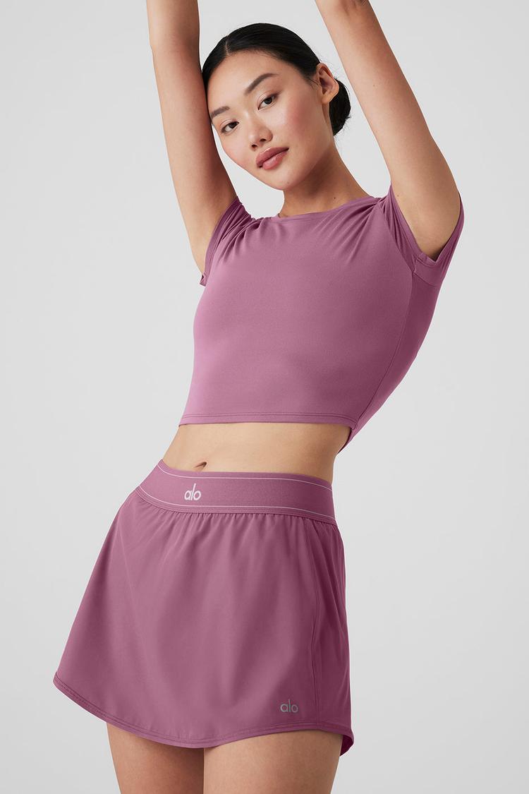 ALOSOFT CROP FINESSE SHORT SLEEVE