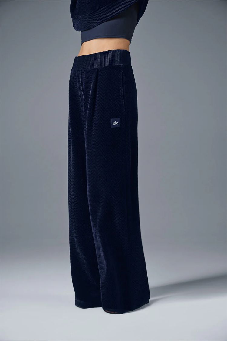 HIGH-WAIST COZY DAY WIDE LEG PANT