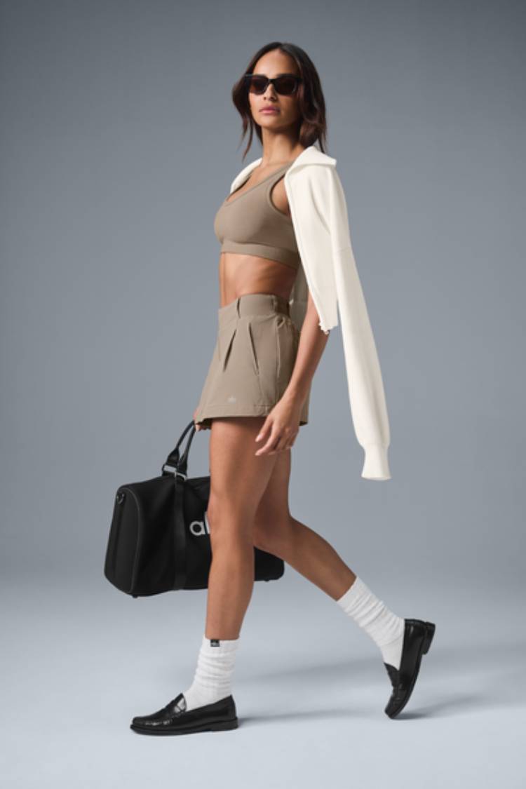 SCHOLAR KNIT CROPPED FULL ZIP JACKET