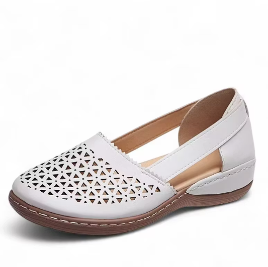 💝Last Day 50% OFF⭐Chic Women's Closed Toe Wedges - Wide & Large Size, Pain-Relief Arch Support