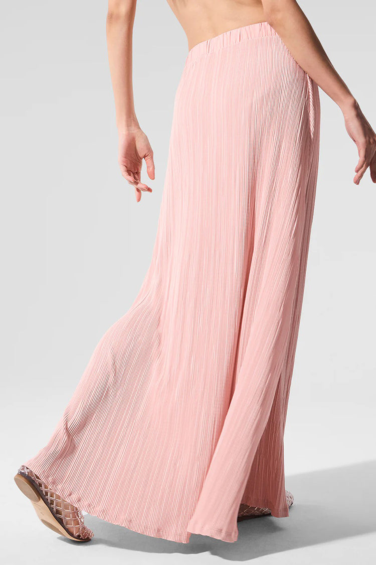 MICRO PLISSE GAME ON LONG SKIRT