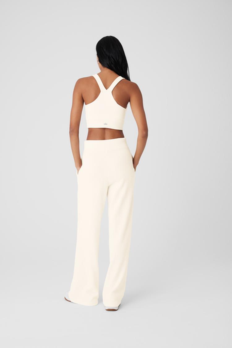 HIGH-WAIST COZY DAY WIDE LEG PANT