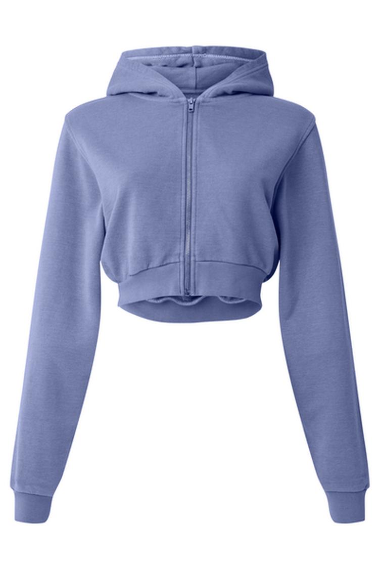 WASHED BREAKAWAY ZIP UP HOODIE