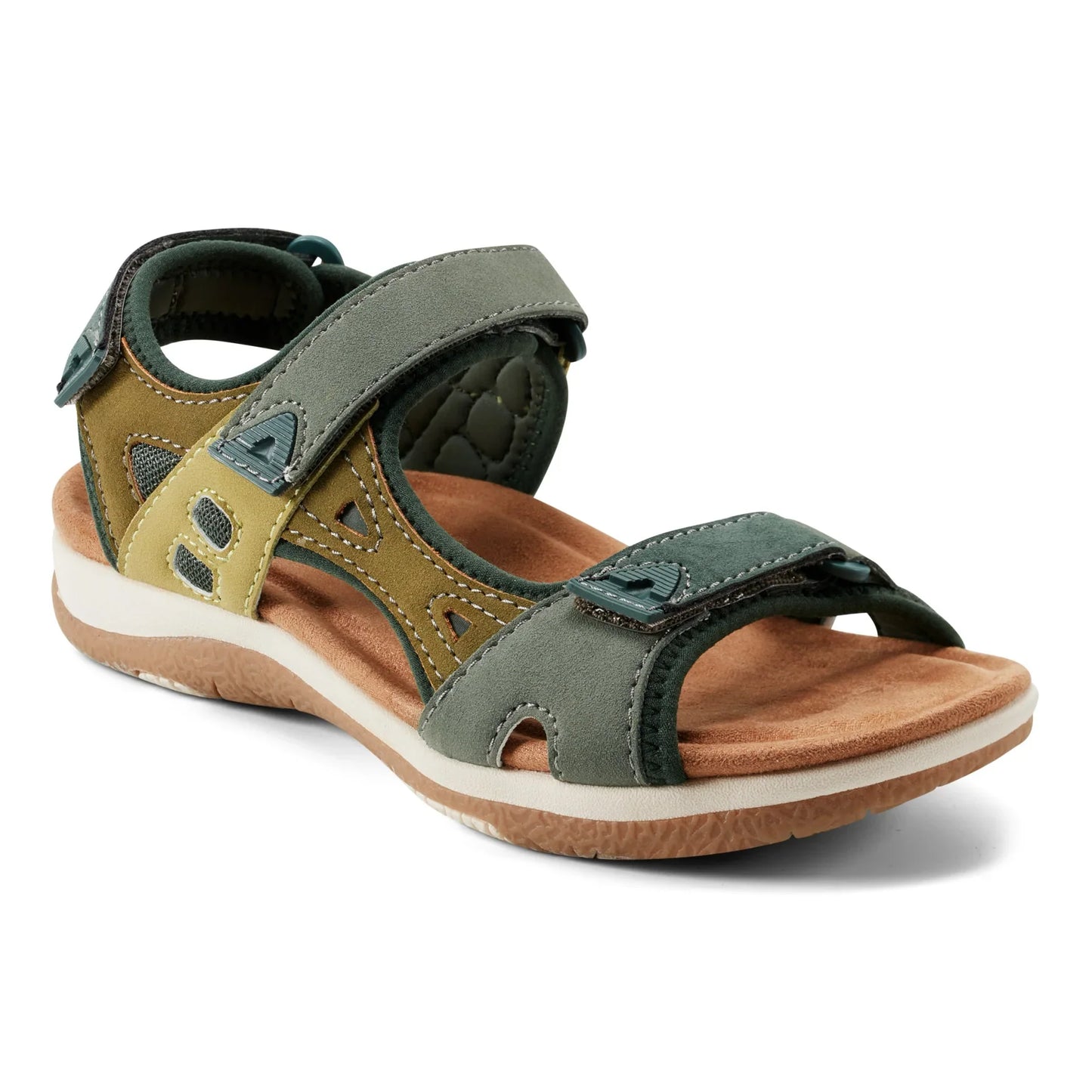 💝Last Day 50% OFF⭐Skylar Round Toe Lightweight Casual Flat Sandals, Pain-Relief Arch Support