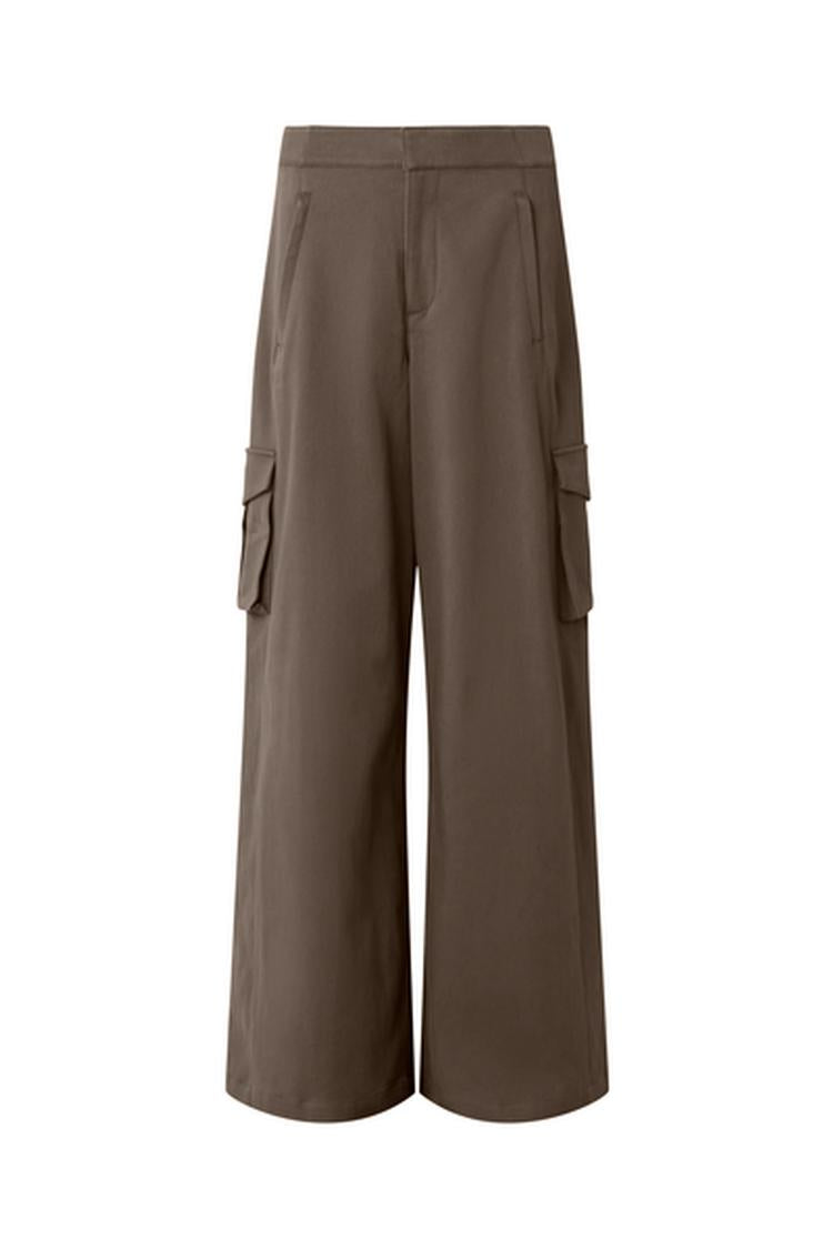 HIGH WAIST SHOW OFF CARGO WIDE LEG TROUSER (LONG)