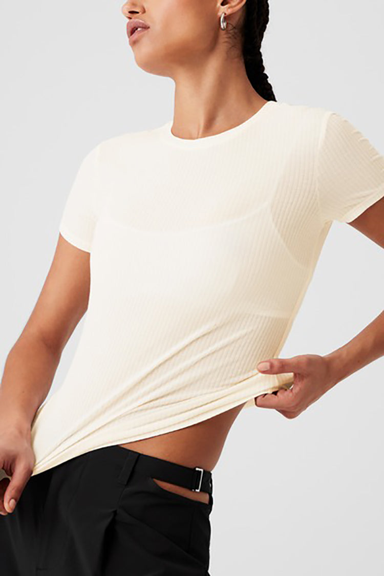 RIBBED SEA COAST TEE