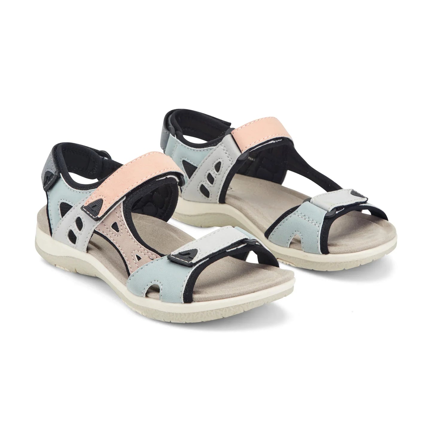 💝Last Day 50% OFF⭐Skylar Round Toe Lightweight Casual Flat Sandals, Pain-Relief Arch Support