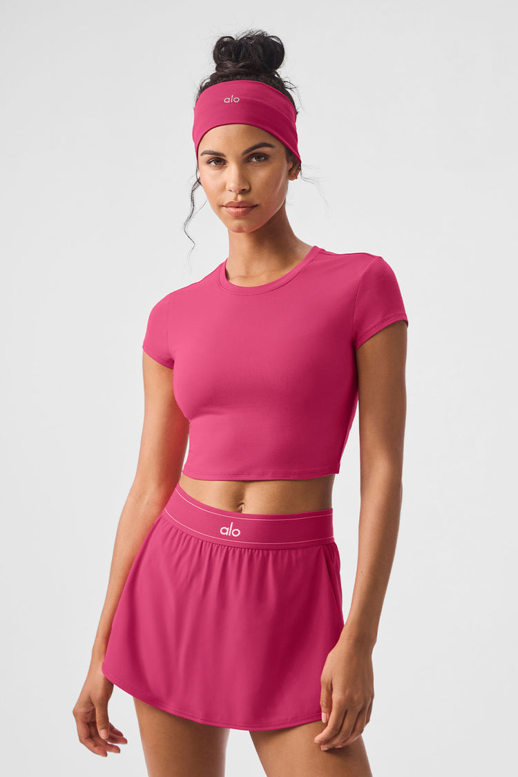 ALOSOFT CROP FINESSE SHORT SLEEVE